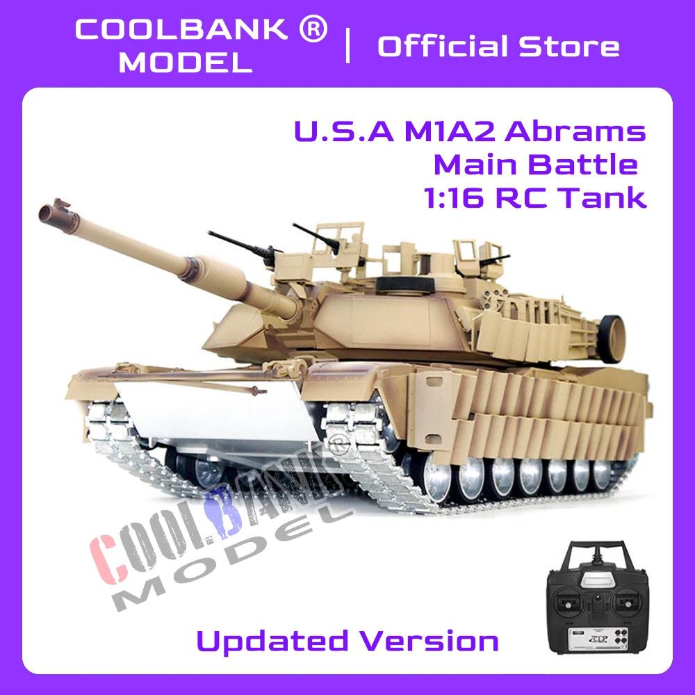 COOLBANK Ʈ  ̱ M1A2 Abrams Sep Tusk II  Ʋ ũ  1/16 ü߰ RC ũ, 2.4Ghz  峭 DIY